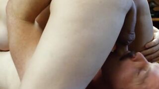 TS Babe Gets Analized By Co-Worker - Butt Fucking Action With Role Reversal