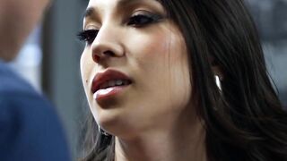 TS Babe Gets Analized By Co-Worker - Butt Fucking Action With Role Reversal