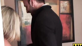 UK Sub Sluts Mature Cougar Rides Young Stud's Big Dick