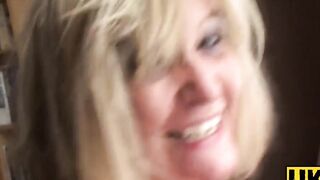 UK Sub Sluts Mature Cougar Rides Young Stud's Big Dick