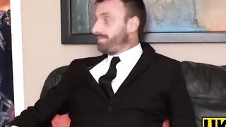 UK Sub Sluts Mature Cougar Rides Young Stud's Big Dick
