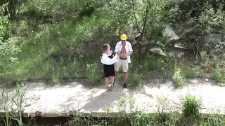 Mature MIlf Swinger's Wife Sucks Neighbor For A Good Deed