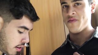 Two Straight Guys Bareback Fucking For Cash - Gay4Pay