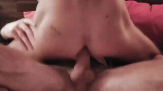 Step-Daddy's Boy Riding And Swallowing His Throbbed Dick