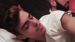 Step-Daddy's Boy Riding And Swallowing His Throbbed Dick