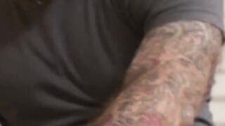 Tatted-Up StepDaddy's Dirty Little Slut - POV Fucking & Facial