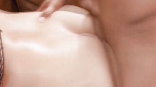 Step-Mom's Hot Lesbian Threesome with Step Son - FFM Triple Penetration