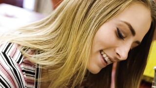 Petite Teen Sensation - Small Frame Girl Destroying Her Face With A Huge Dick