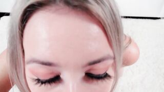PetiteSweetSophia's Giant-Dick Throat Fuck - Lingering Closeups & POV