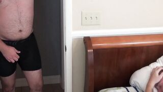 Bear's Raw Rough Sex with Twink Boy - Bear Daddy Fucks Teen Ass