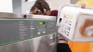 Sluty Laundry Mat Sex - Hot MILF Jade Green Fucks A Hung Stud In Public