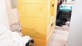 Sluty Laundry Mat Sex - Hot MILF Jade Green Fucks A Hung Stud In Public