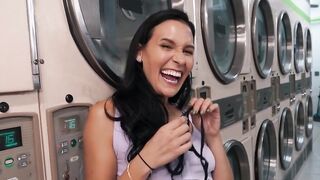 Sluty Laundry Mat Sex - Hot MILF Jade Green Fucks A Hung Stud In Public