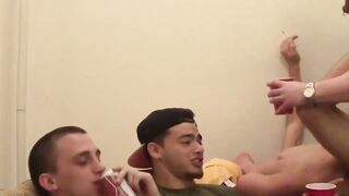 Fraternity Bros Share Their Hard Dick For A Good Time