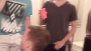 Fraternity Bash - College Sluts Suck & Swallow Five Frats Guys' Loads