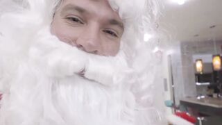 Santa's Helper Gives A Riding Lesson To Naughty Teen Girl