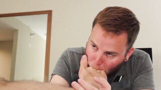Hair Bear's Foot Fetish - Blowjobs & Anal Threesome