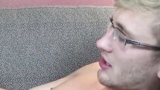 Muscle Stud Drills His Own Custom-Made Dildo on Transgender Man's Ass