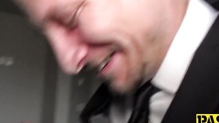 British Milf Endures Rough Sex in Hardcore Anal Threesome