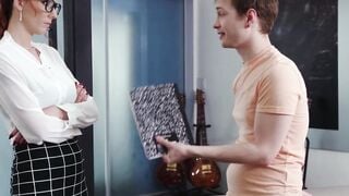 Hot MILF Teacher Fucks Student To Keep His Secret - PornPros