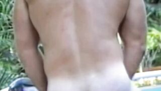 Retro Muscle Hunk Barebacks Threesome - Raw Anal Action
