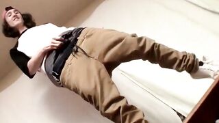 Straight Guy Wanking Off Big Dick Slowly - POV