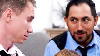 Step-Sisters Confess Their Secret Crush On Dad And Get Fucked