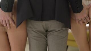 Double Penetration Delight - Two Hot Babes Share One Big Dick
