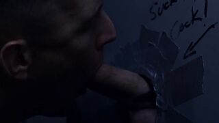 Bondage Blonde Slut Fucked Hard By Dominant Top In Glory Hole