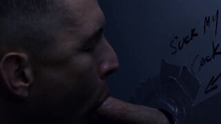Bondage Blonde Slut Fucked Hard By Dominant Top In Glory Hole