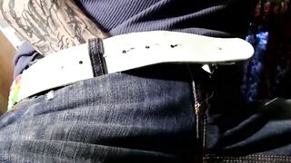Hairy Straight Thug Jerks Off & Blasts Load of Sperm