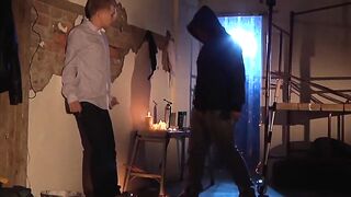 Boy Dungeons Twunk's Ass With Clamp Play And Anal Training