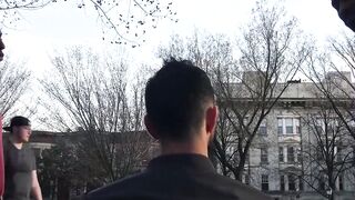 Black Huge Dick Ravaging White Guy's Ass - Raw Interracial Anal Threesome