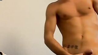 Hunky Hottie Jacobs Wright Masturbates Solo - Big Dick & Loaded cumshot