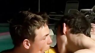 Pool-Side Unfiltered Strokes - Hot Twinks Jacking Off Outdoors