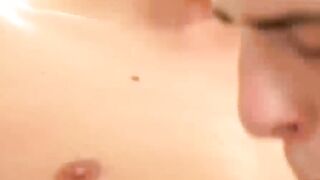 Bareback Threesome - Older Guy Fucks Two Twinks Raw