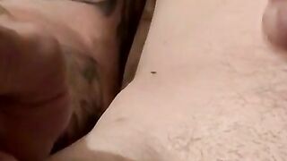 Twink's Smoking Break - Skinny Boy Strokes His Dick