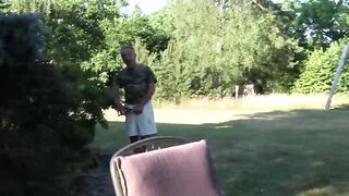 Maturity Matters - Older Woman Fingers & Blows Young Guy Outdoor