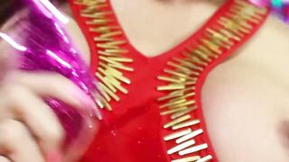 Christmas Special! Transgender Babe Venus Lux Jerks Off Her Big Dick