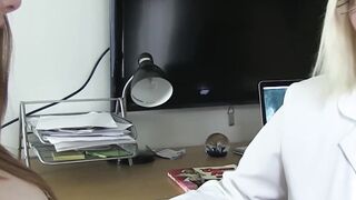 Chubby Patient's Pussies Get Healing Touch From Sexy Mature Doc