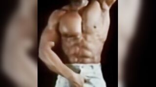 Vintage Hunk Stripping Down For Solo Session - Old-Young Couple