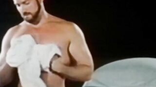 Vintage Hunk Stripping Down For Solo Session - Old-Young Couple