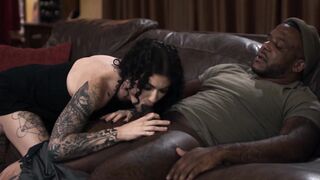 Curvy Cutie Curled Up In A Passionate Sexual Romance With Big Dick