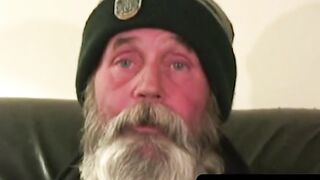 Grandpas Beard Jerks Off While Watching Porn" or "Hairy Old Man Masturbates To Young Blonde