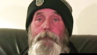 Grandpas Beard Jerks Off While Watching Porn" or "Hairy Old Man Masturbates To Young Blonde