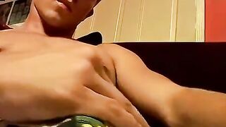 Uncensored - Hunk's Unfiltered Jerk-Off Session With Big Load In Boxers
