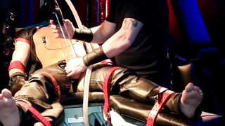 Bondaged Bottom Submissive Foot Fetish - Dominatrix Kink Overpowering Jocks Ass And Thighs