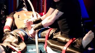 Bondaged Bottom Submissive Foot Fetish - Dominatrix Kink Overpowering Jocks Ass And Thighs