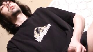 Hairy Hunk Jerks Off In Solo Gloryhole" - Old-school porn with modern twist featuring thick dick & cumshot
