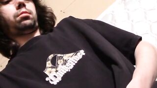 Hairy Hunk Jerks Off In Solo Gloryhole" - Old-school porn with modern twist featuring thick dick & cumshot